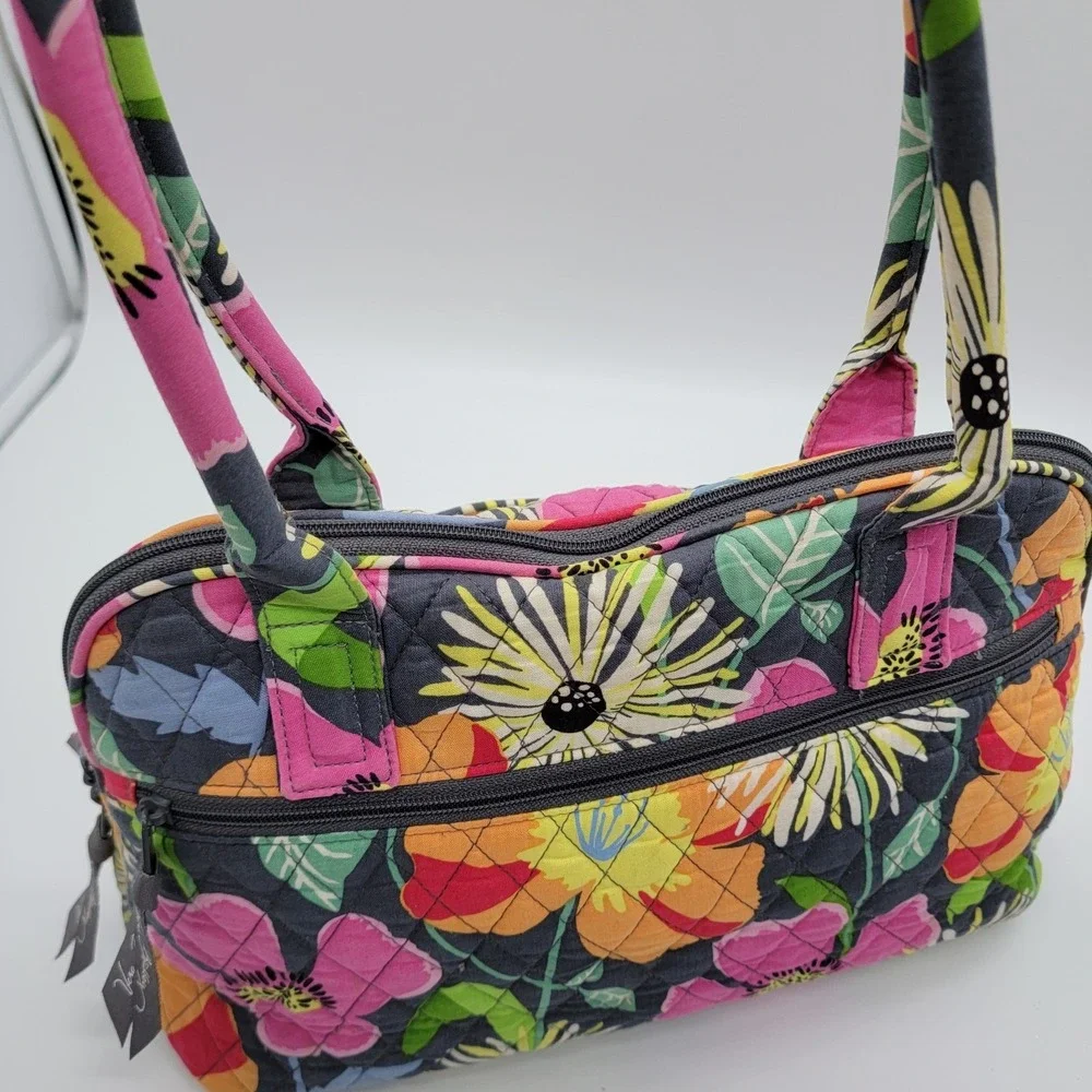 Vera Bradley Purse Shoulder Handbag Jazzy Blooms 12